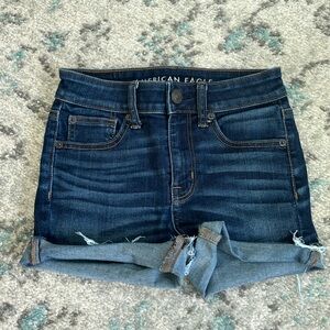 American Eagle denim frayed shorts